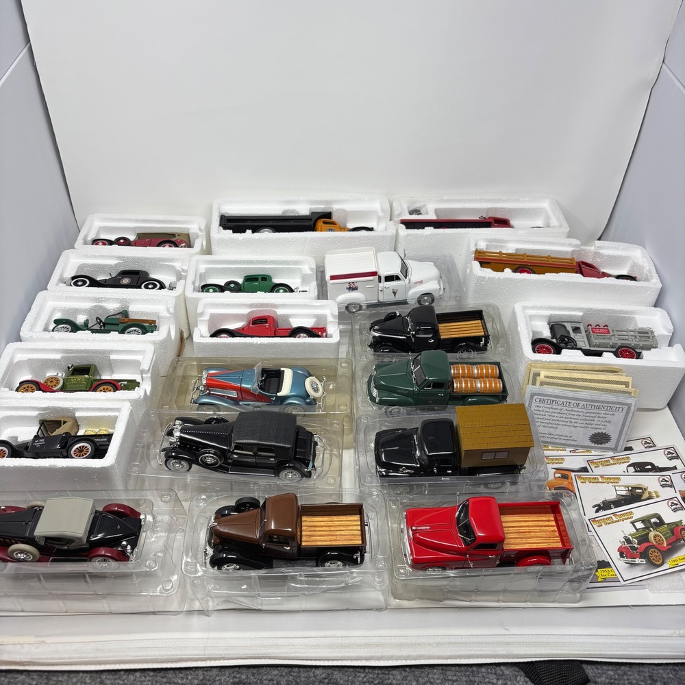 National Motor Museum Mint Diecast Trucks 1:32 Lot of 20 - Some COAs and Cards